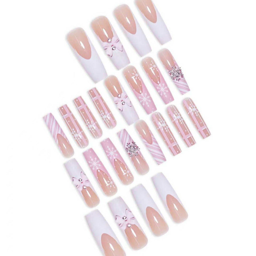Glamouröses Holiday Press-On Nail Set Brehn