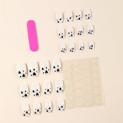 Heart-Accent Acryl Nagelkunst Set Brehn