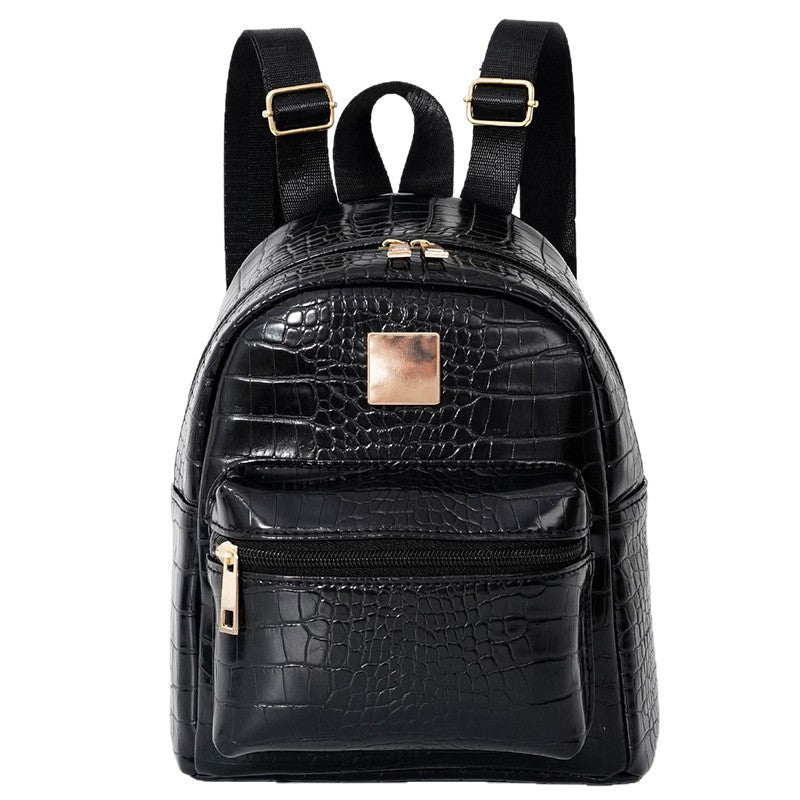 Rucksack Im Eleganten Krokodil-Look Brehn