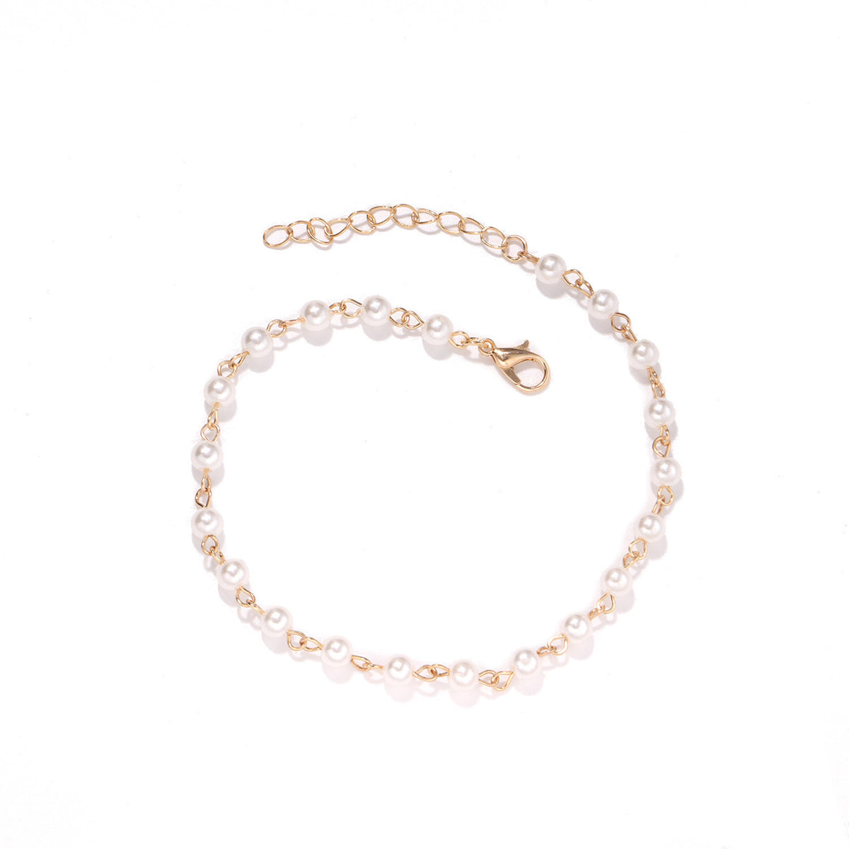 Elegante Perlenkette Fußkette Brehn