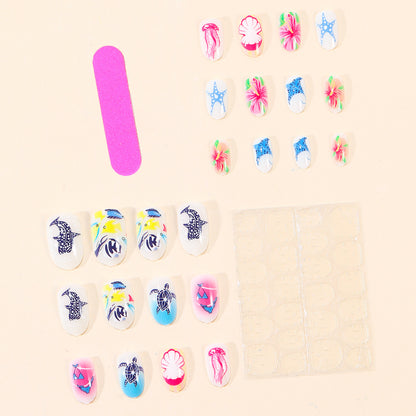 Tropisches Ozean-inspiriertes Nagelkunst-Set Brehn