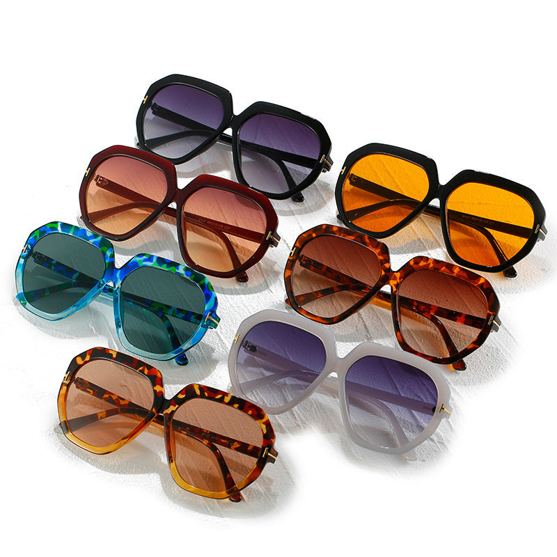 Modebewusste Übergroße Sechseckige Sonnenbrille Brehn