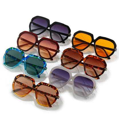 Modebewusste Übergroße Sechseckige Sonnenbrille Brehn