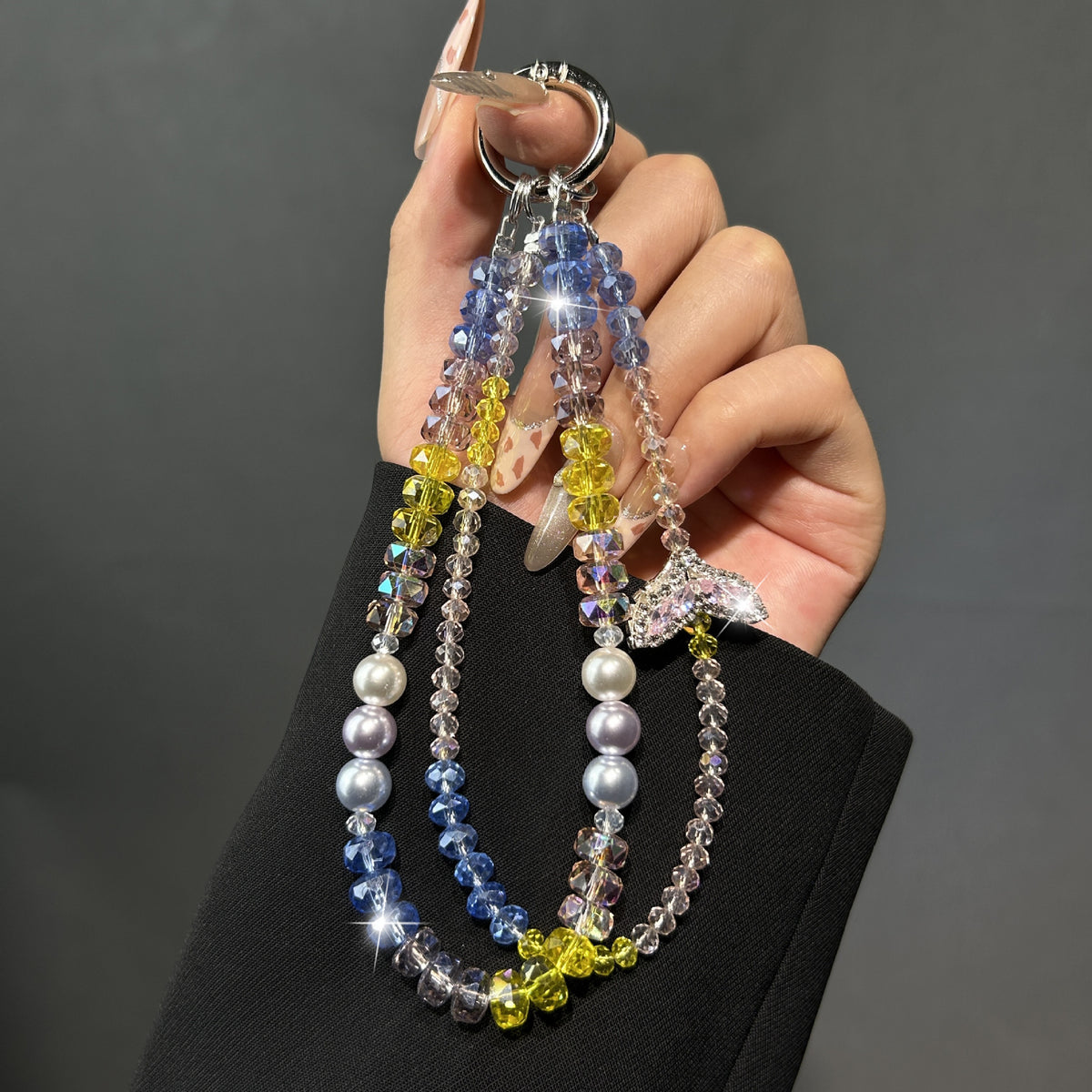 Elegante Perlen Charm Schlüsselanhänger Brehn 1790135859