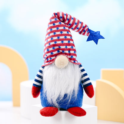Festlicher Plüsch-Gnom-Figurine Brehn