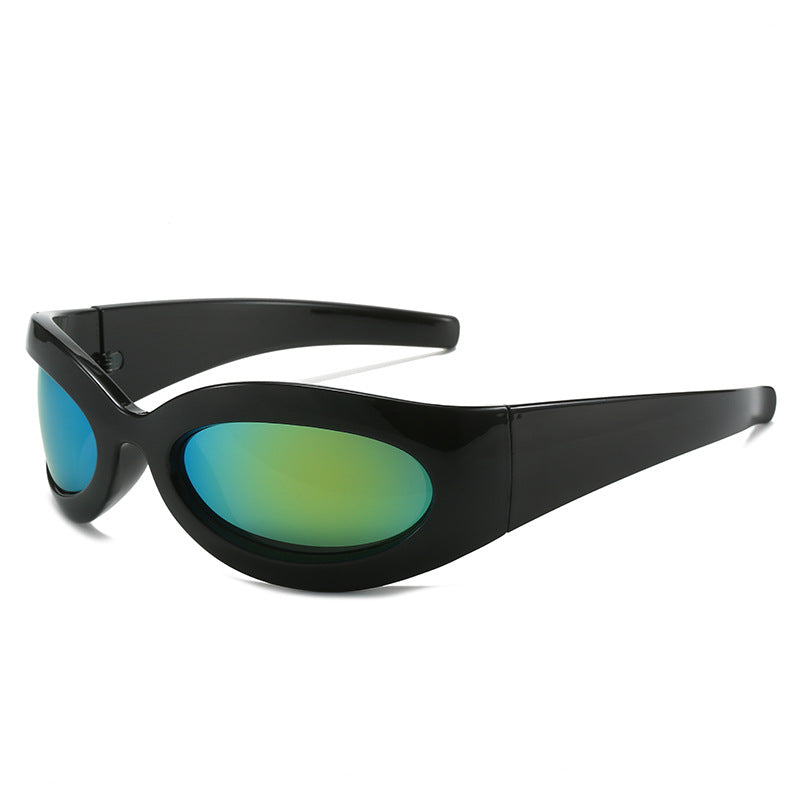 Damen trendige Sportsonnenbrille mit aerodynamischem Design Brehn