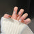 Glamourös Kristall-Beschichtet Press-On Nageldesign Brehn