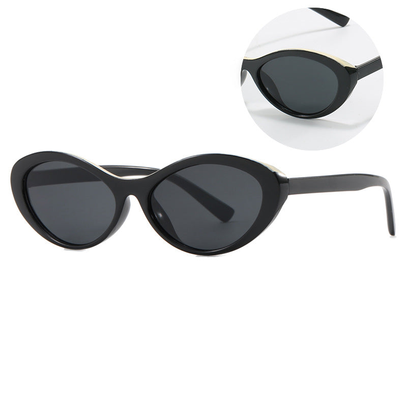 Damen stylische Cat-Eye Sonnenbrille mit sanften Kurven und UV-Schutz Brehn
