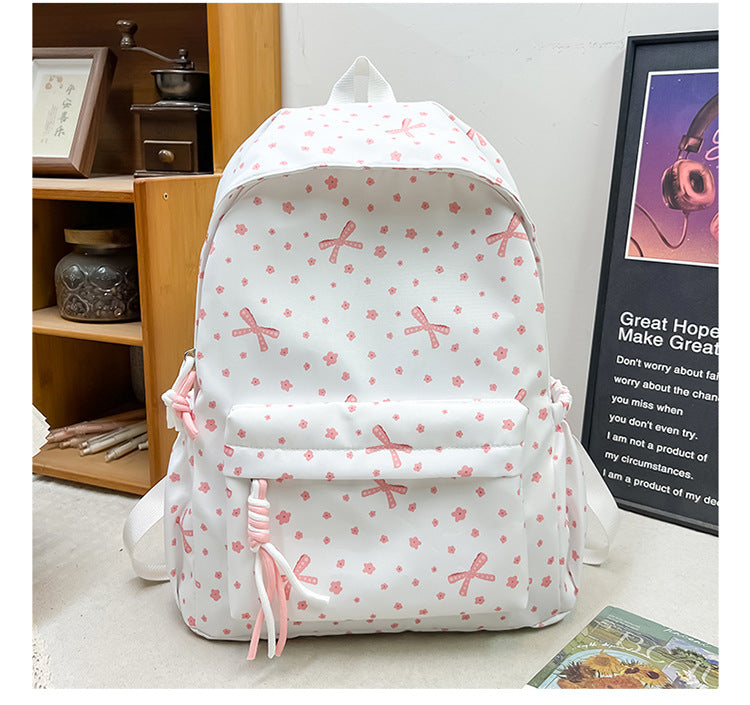 Blumenmuster Wanderrucksack Schule