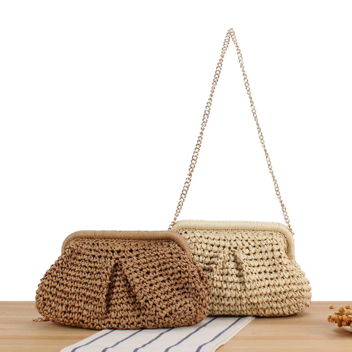 Handtasche Im Eleganten Makramee-Stil Brehn
