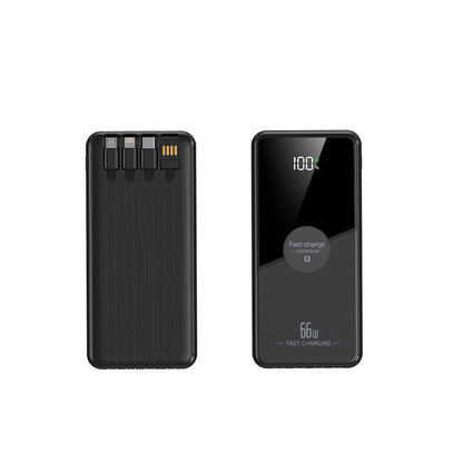 Tragbare Powerbank mit Integrierten Kabeln und Schnellladefunktion Brehn