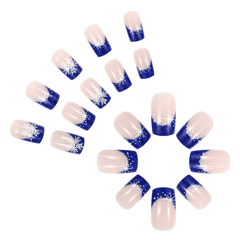 Winter-Themen Presse-On Nagelkunst Brehn