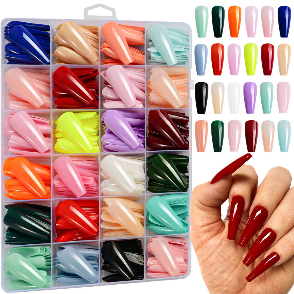 Elegante Langstil falsche Nagelspitzen Brehn