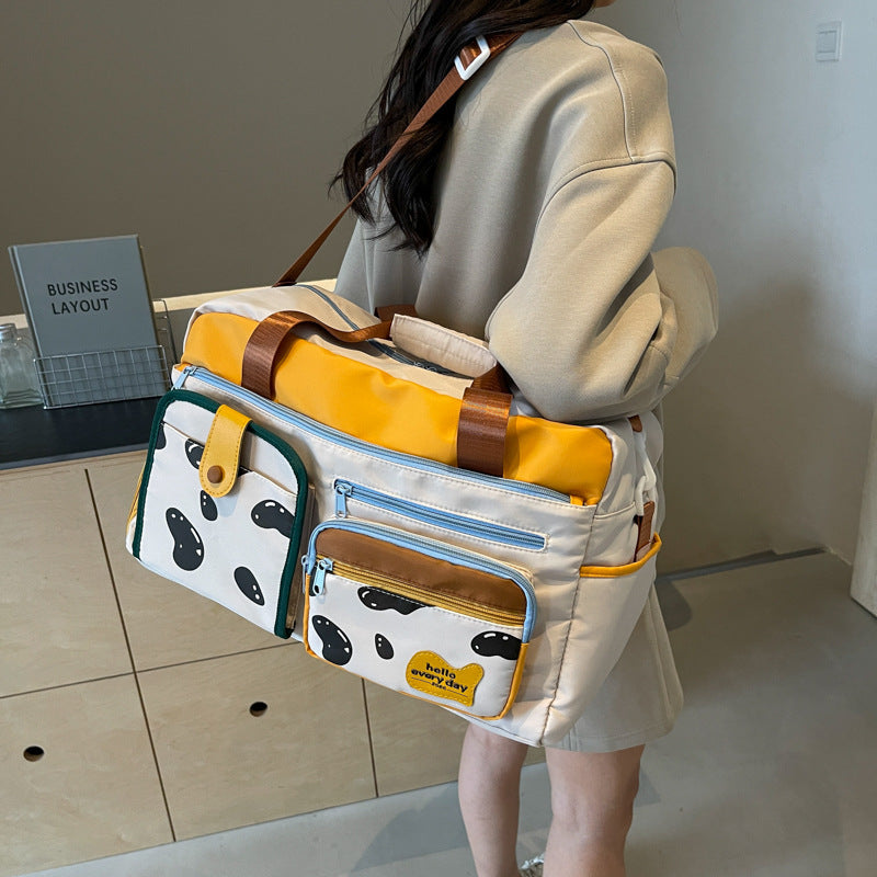 Verspielt gemusterte Reise-Duffle-Bag Brehn