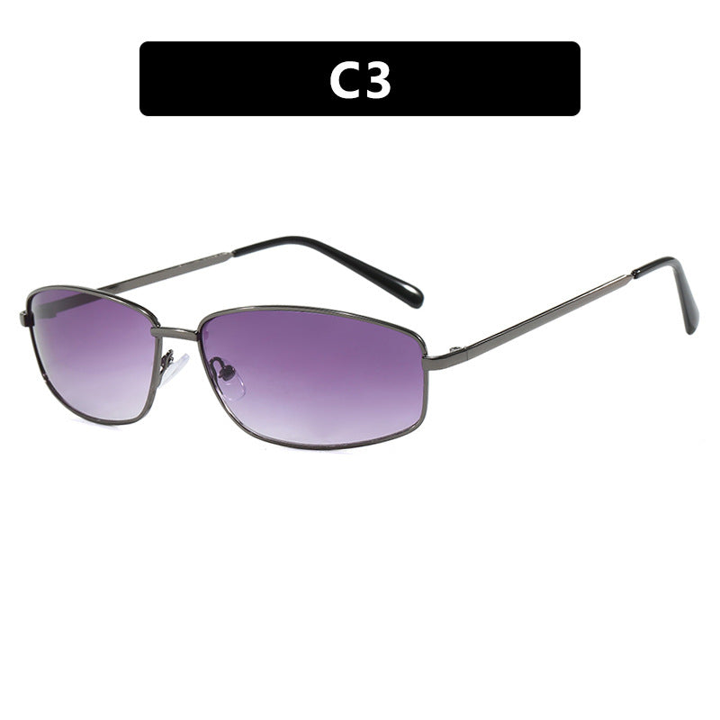 Damen sportliche Sonnenbrille mit modischem Metallschutz Brehn