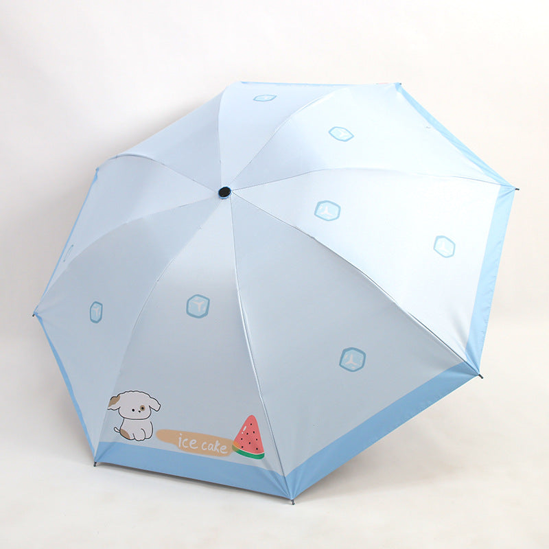 Damen Faltbarer Regenschirm mit niedlichem Motiv Brehn