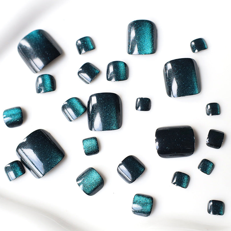 Glitzernde Pediküre Nagelkunst Brehn