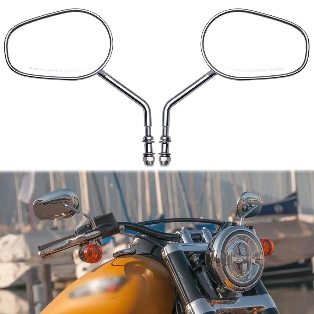 Verstellbare Motorrad Rückspiegel mit Hochwertigem Chromfinish Brehn