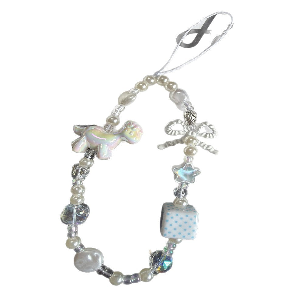 Verspielte Perlen Charm Brillen Kette Brehn