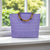 Elegante Baumwolltasche mit Bambusgriffen Brehn