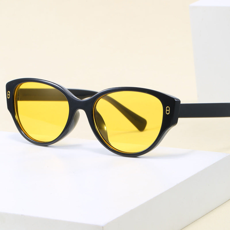 Damen Cat-Eye Sonnenbrille mit modernem Kunststoffrahmen Brehn