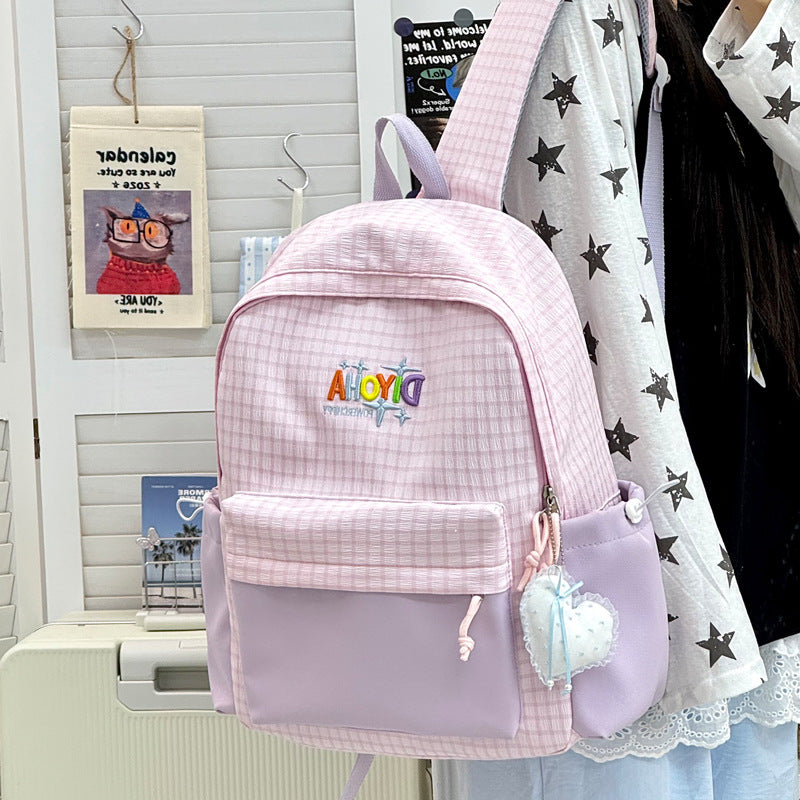 Strukturierter Schulrucksack Brehn