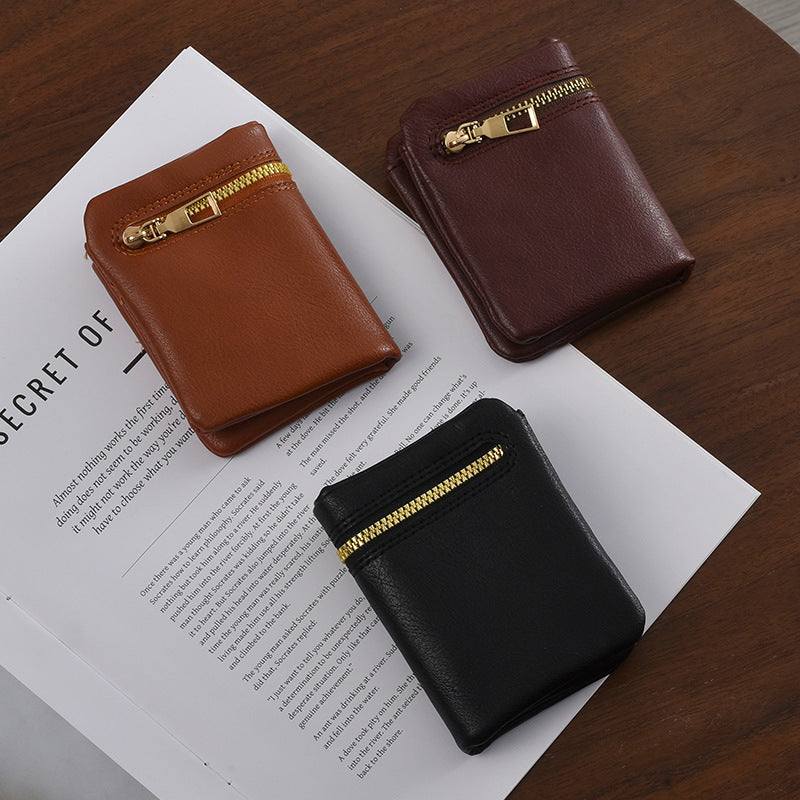 Stylische Reißverschluss-Münztasche Brehn