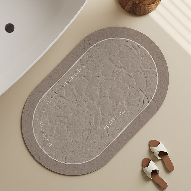 Elegante Floral Badematte Brehn