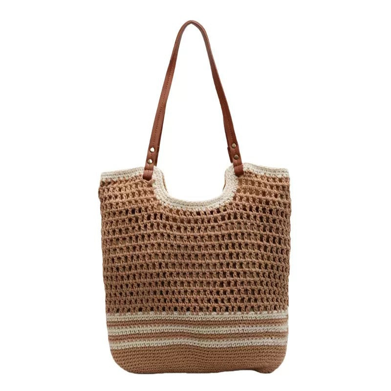 Handgewebte Strandtasche mit Feiner Maschenstruktur Brehn