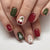 Festliche Winter-Themen Press-On Nagelkunst Brehn