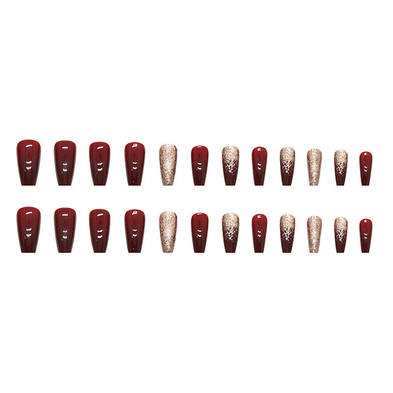 Elegantes Glitzerndes Nagelkunstdesign Brehn