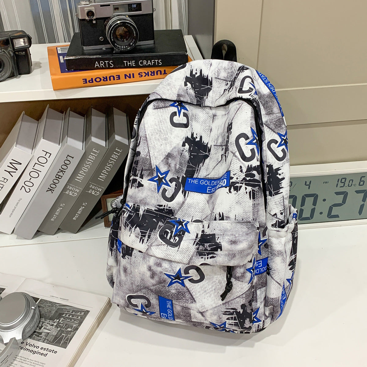Stylischer Grafik-Rucksack Brehn