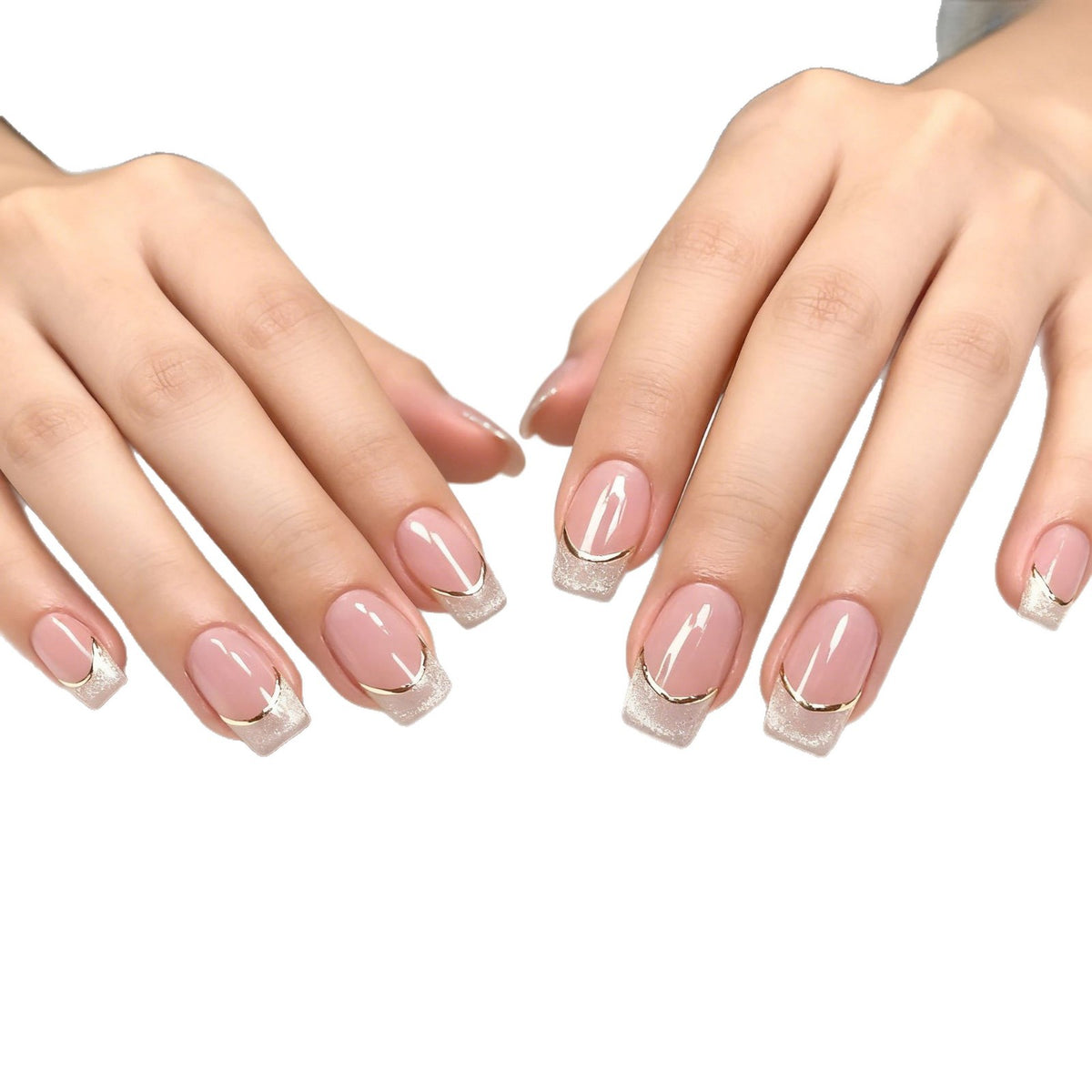 Premium French Tip Nagelkunst Erweiterungen Brehn