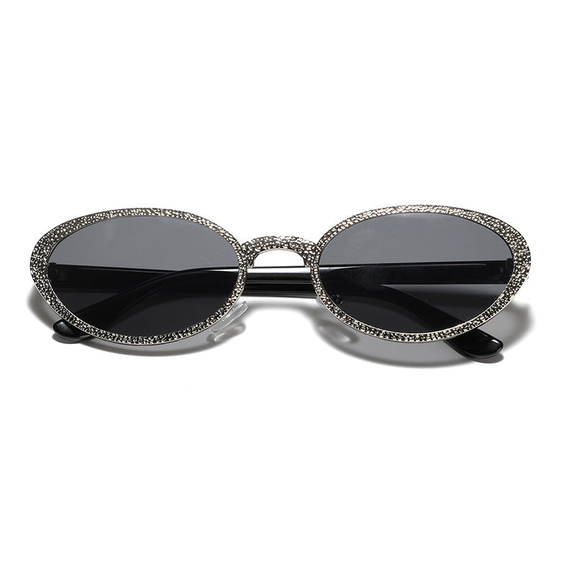 Damen Glamouröse Sonnenbrille mit funkelnder Rahmenverzierung Brehn