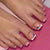 Elegante Press-On-Nagelset mit verspielten Schmetterlingsdesigns Brehn