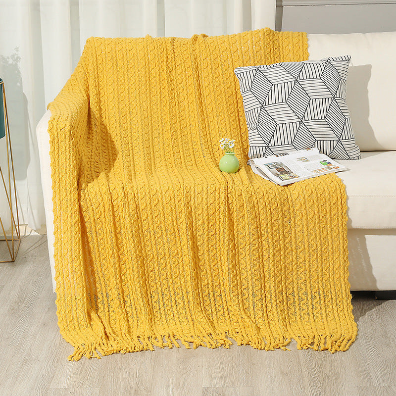 Damen hochwertige gestrickte Decke Brehn