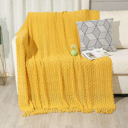Damen hochwertige gestrickte Decke Brehn
