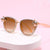 Damen glamouröse Sonnenbrille mit Perlen- und Kristalldekoration Brehn