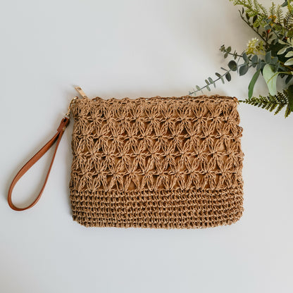 Handgefertigte Makramee Clutch Brehn