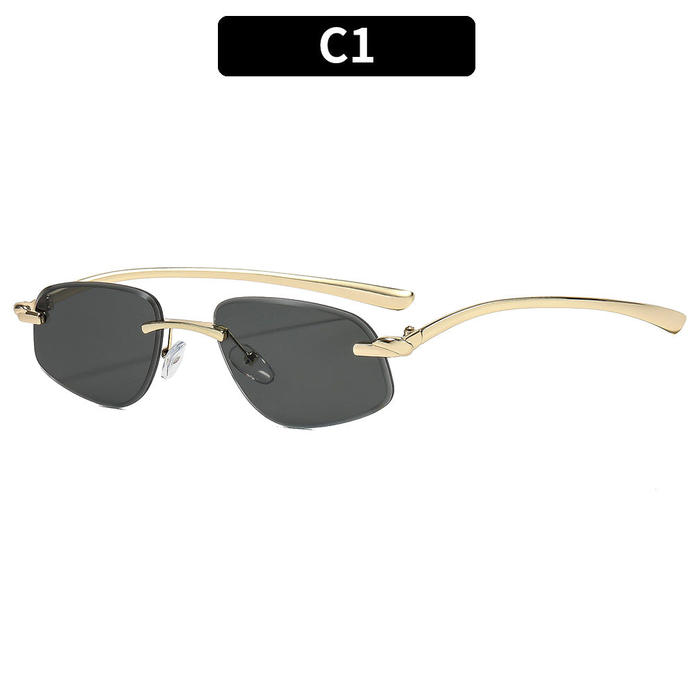 Stylische Minimalistische Rechteck-Sonnenbrillen