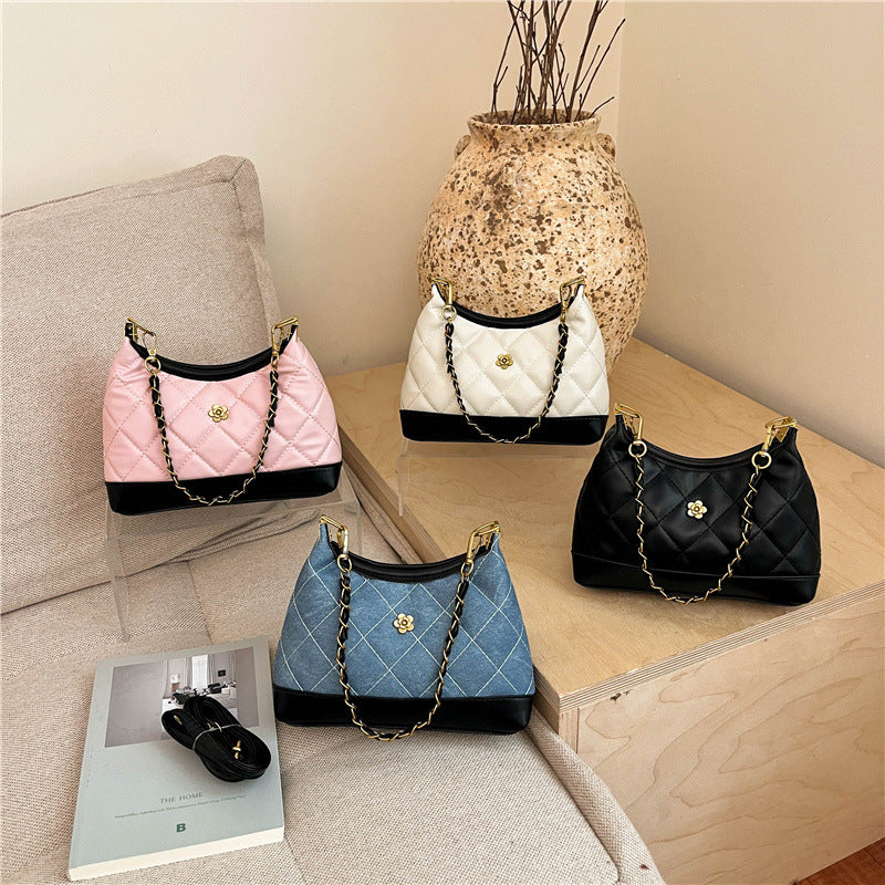 Elegante gesteppte Schultertasche