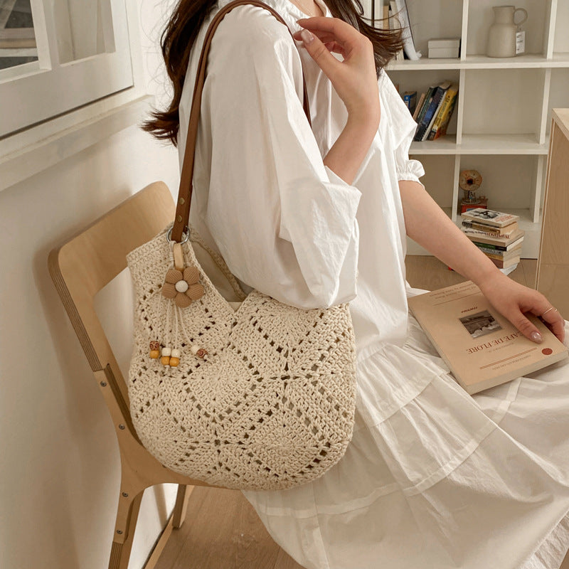 Handgearbeitete Makramee Shopper Tasche Brehn