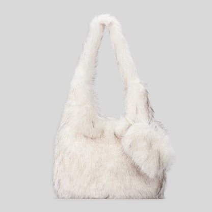 Plüsch Kunstfell Schultertasche