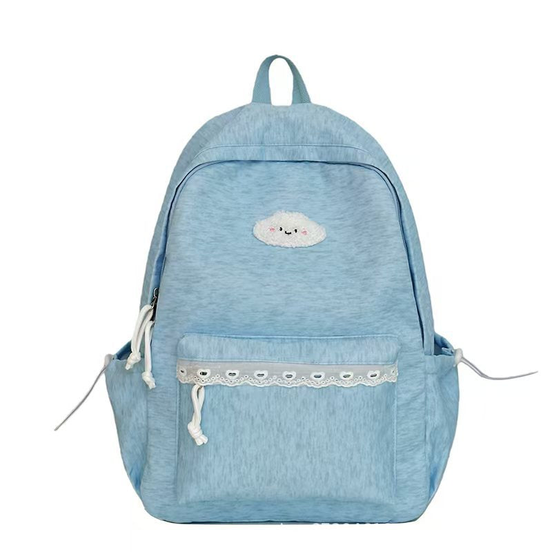 Rucksack mit Verspieltem Wolkenmotiv und Praktischen Fächern Brehn