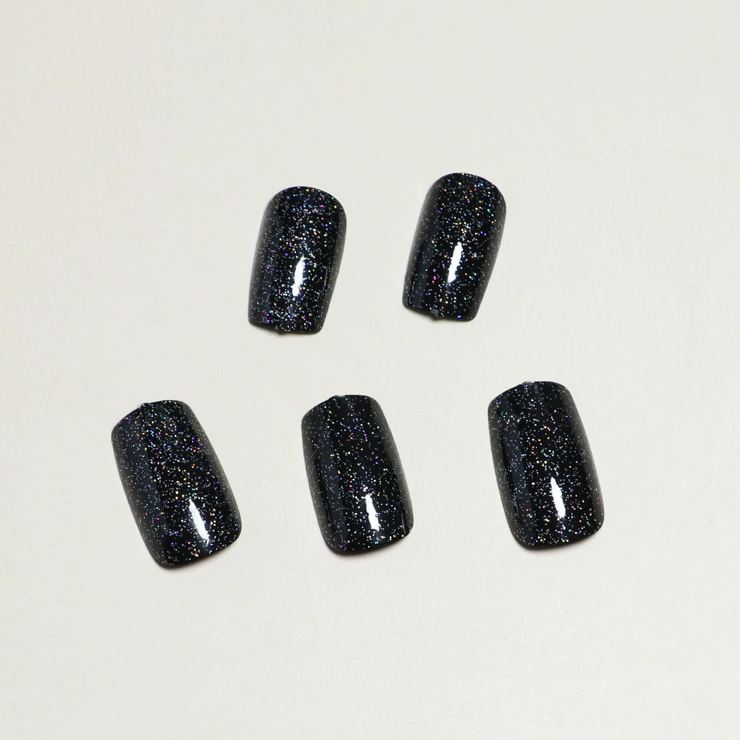 Strahlende Glitter Press-On Nageltipps Brehn