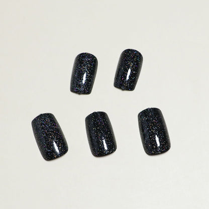 Strahlende Glitter Press-On Nageltipps Brehn