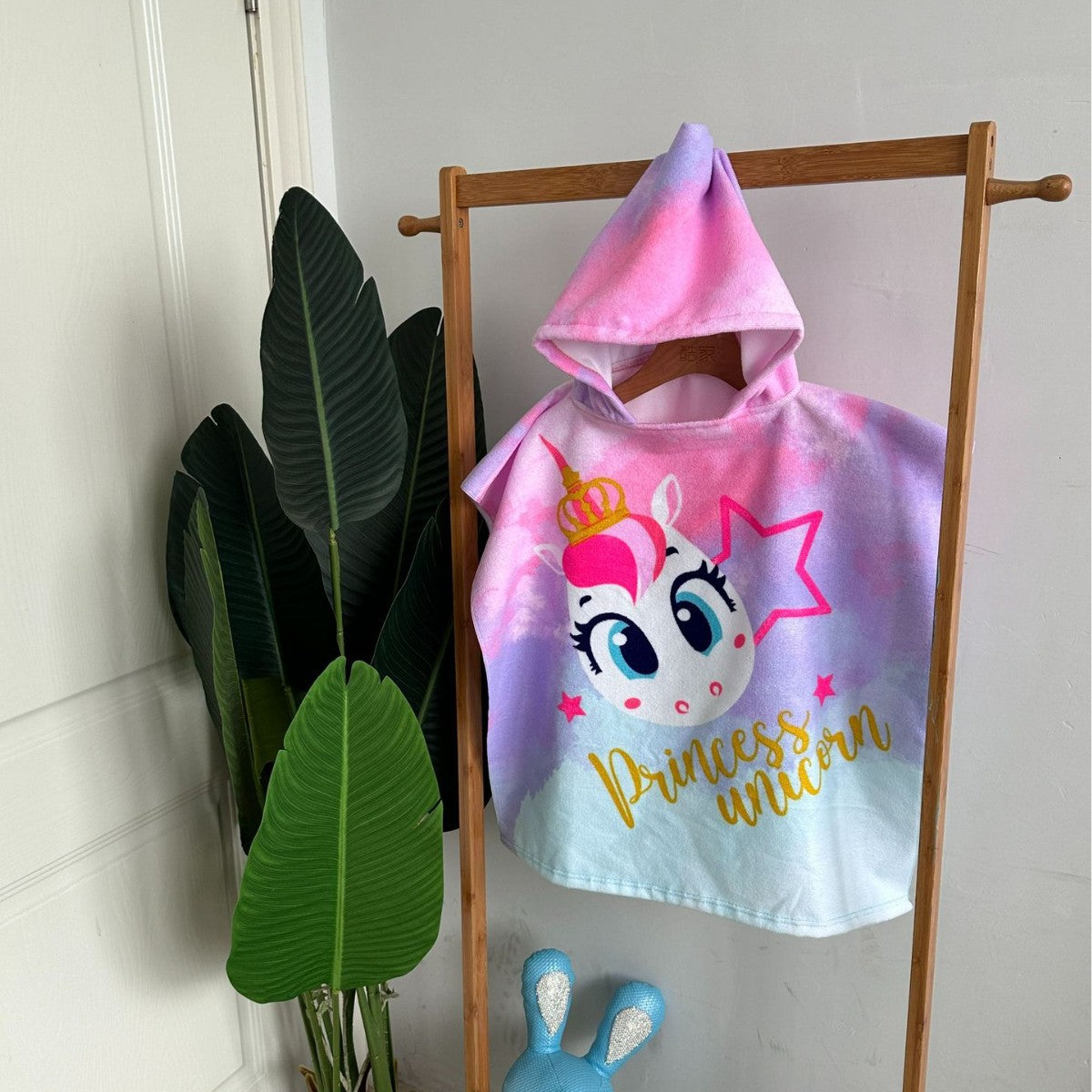 Kinder Haifisch-Design Kapuzenhandtuch Poncho Brehn