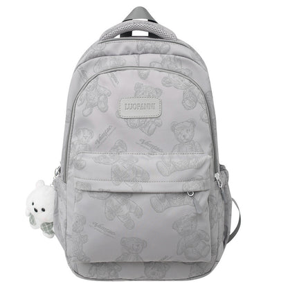 Rucksack Aus Strapazierfähigem Nylon Mit Süßem Bärenmuster Brehn