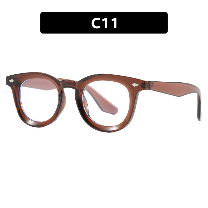 Damen modische Cat-Eye Sonnenbrille mit transparentem Rahmen Brehn