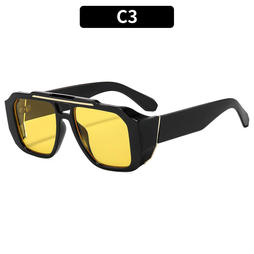 Bold Architektonisch Schild Sonnenbrille